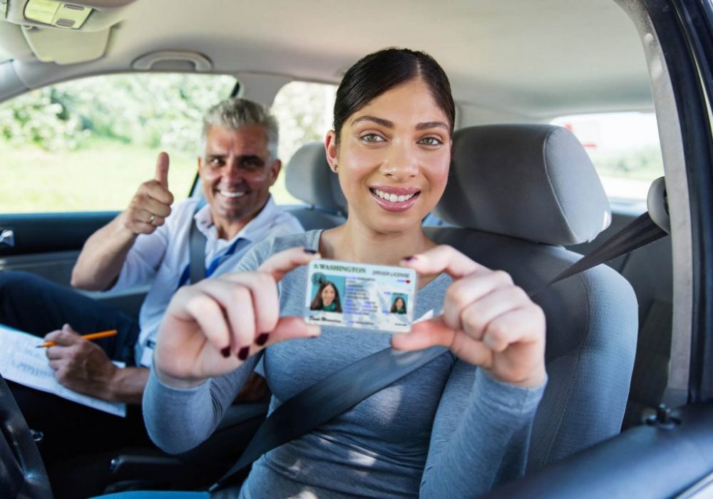 Woman-passes-Washington-drive-test-with-Defensive-Driving-School-1024x683-1